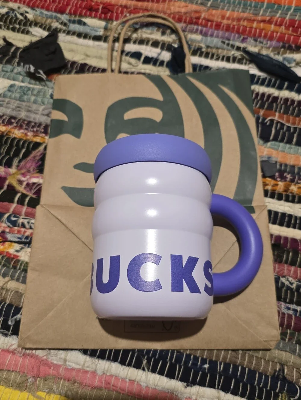 Starbucks Lavender Ripple Mug Stainless Lid Cup Summer 2026